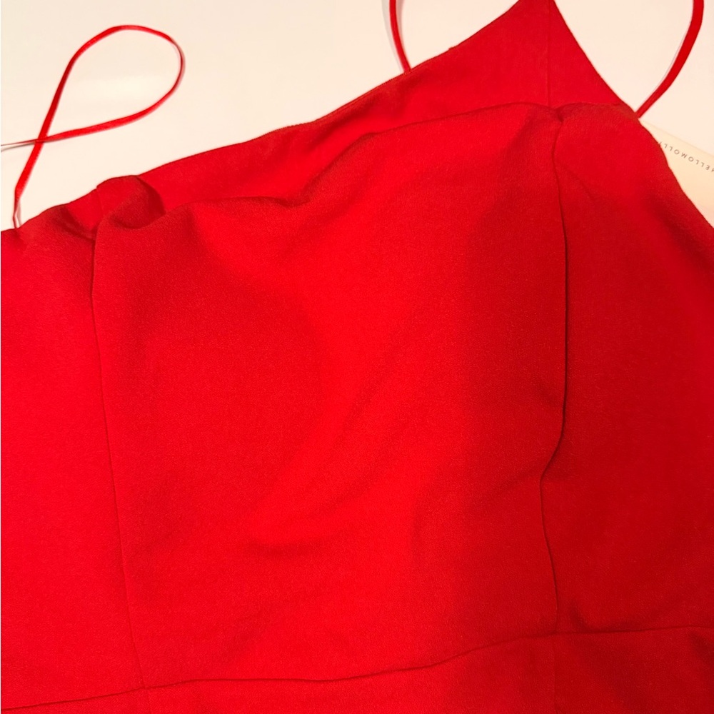 Hello Molly Vibrant Red One-Shoulder Dress - Picture 2 of 7